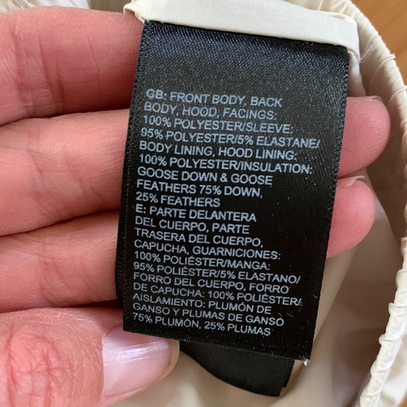 White Down The North Face jacket with Hood - Picture 4 of 13